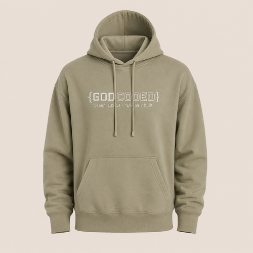 {GOD CODED} EMBROIDERED HOODIE