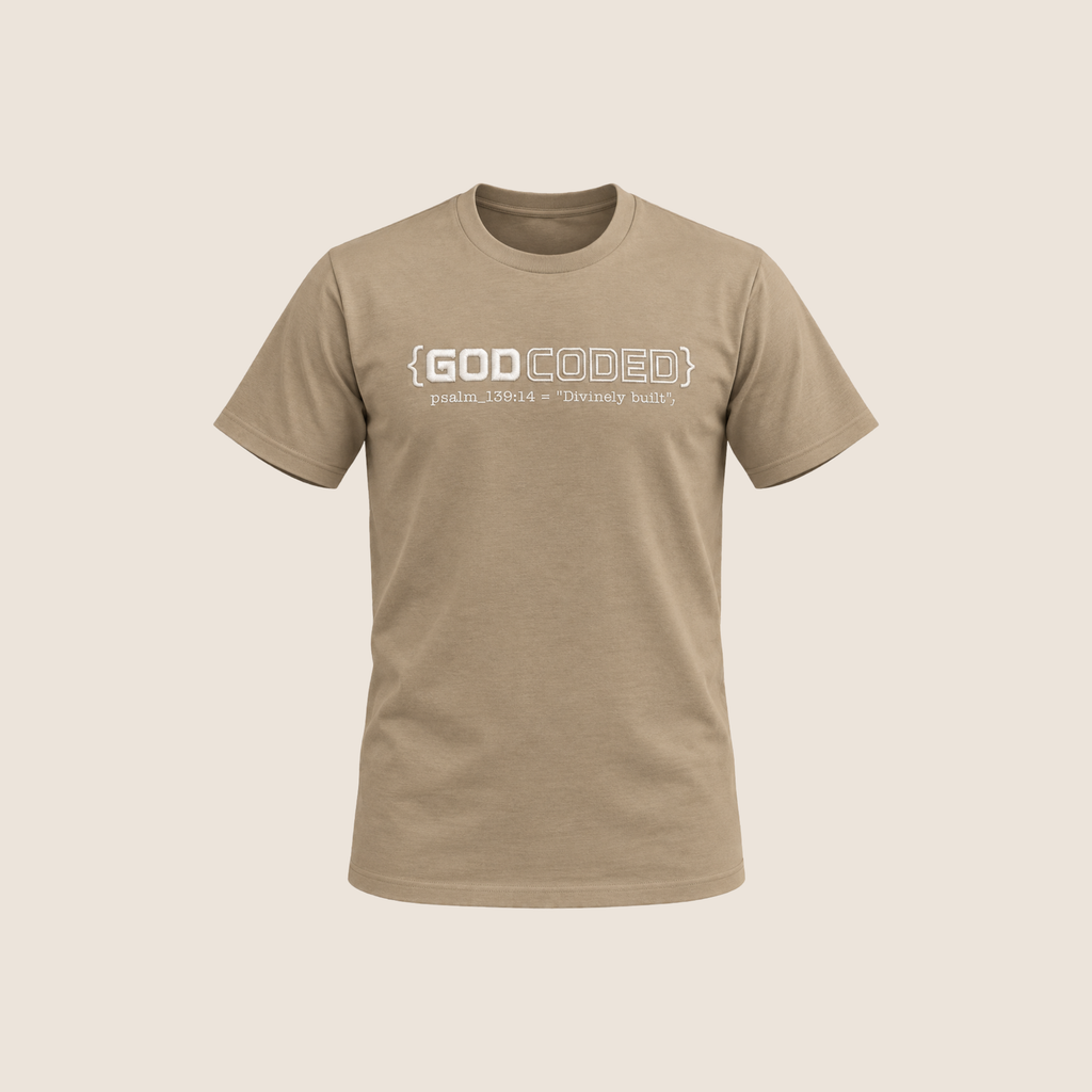 {GOD CODED} EMBROIDED SHORT SLEEVE TEE
