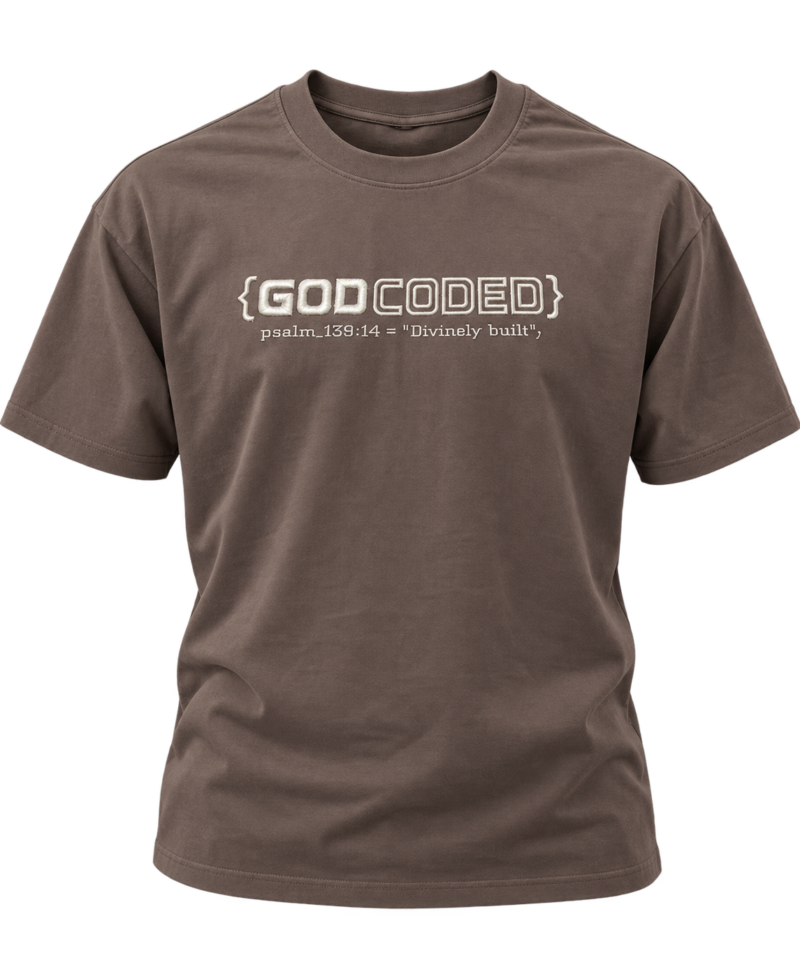{GOD CODED} EMBROIDED SHORT SLEEVE TEE