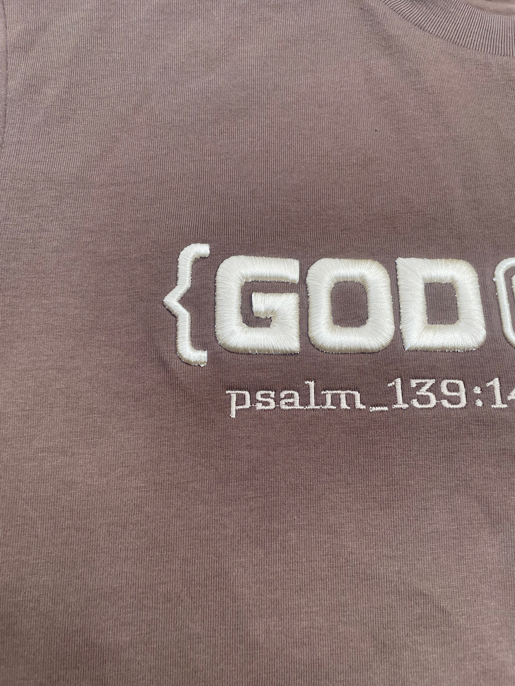 {GOD CODED} EMBROIDED SHORT SLEEVE TEE
