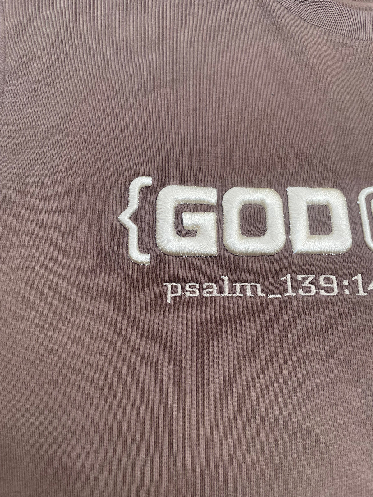 {GOD CODED} EMBROIDED SHORT SLEEVE TEE