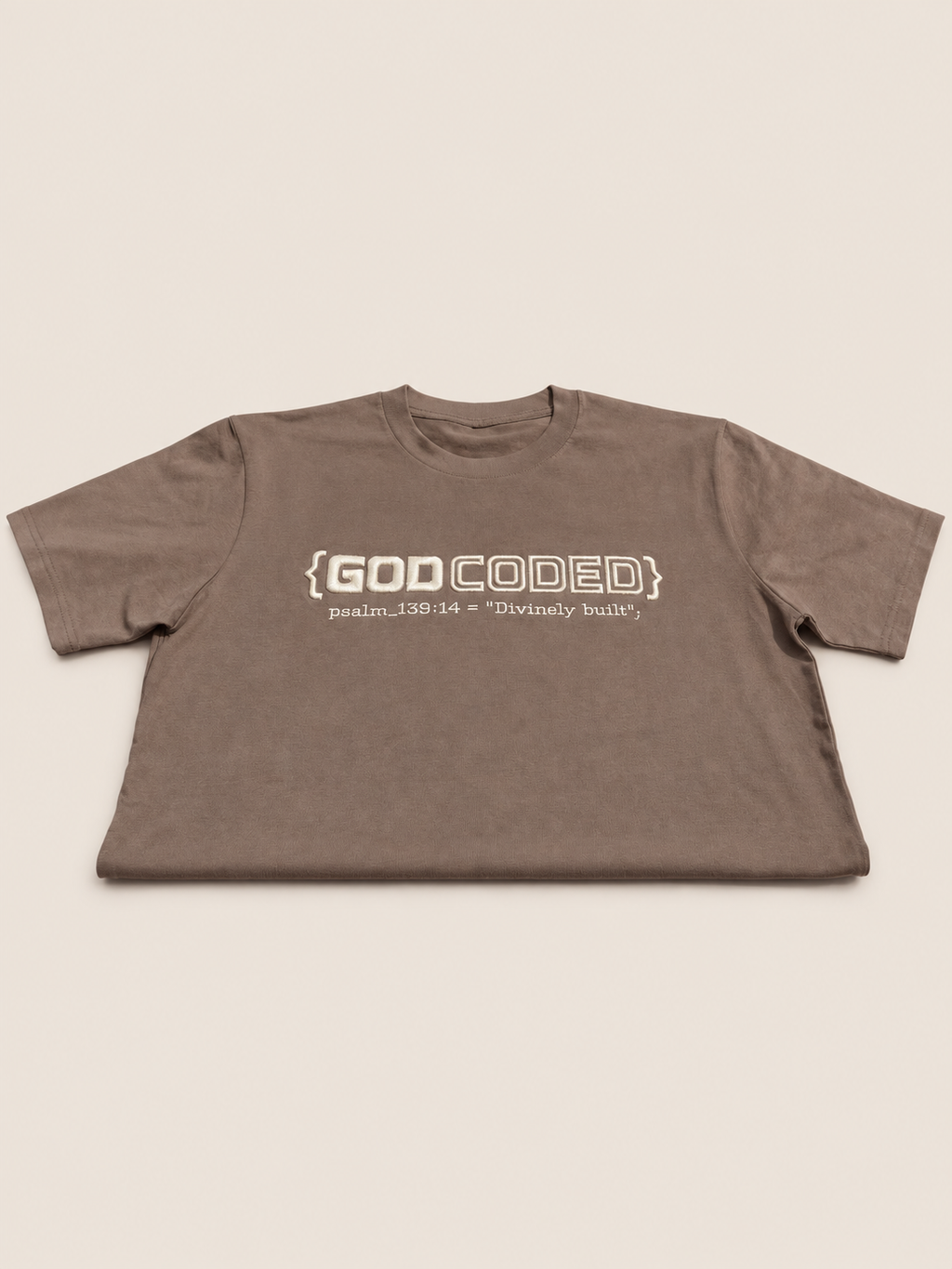 {GOD CODED} EMBROIDED SHORT SLEEVE TEE