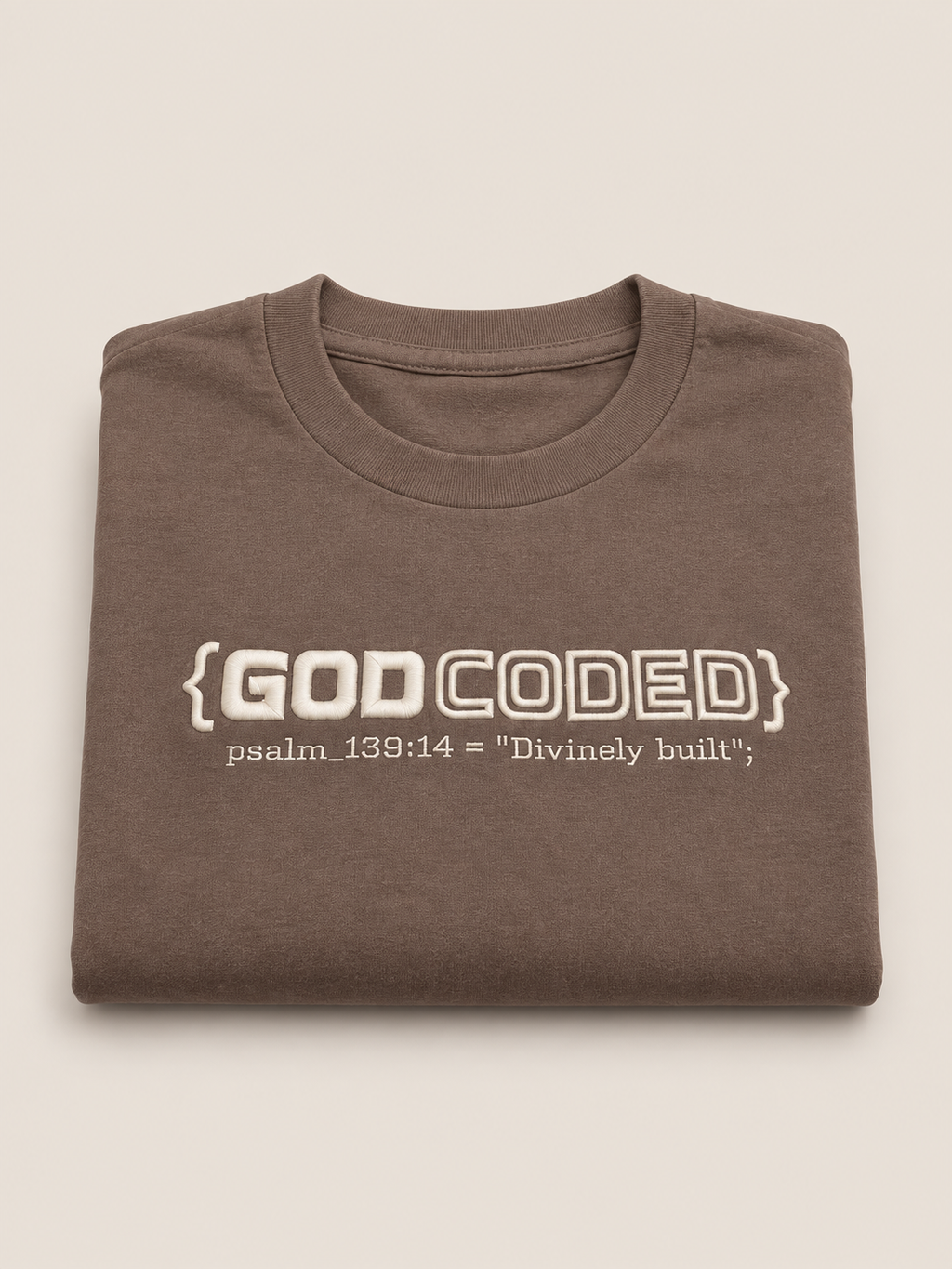 {GOD CODED} EMBROIDED SHORT SLEEVE TEE