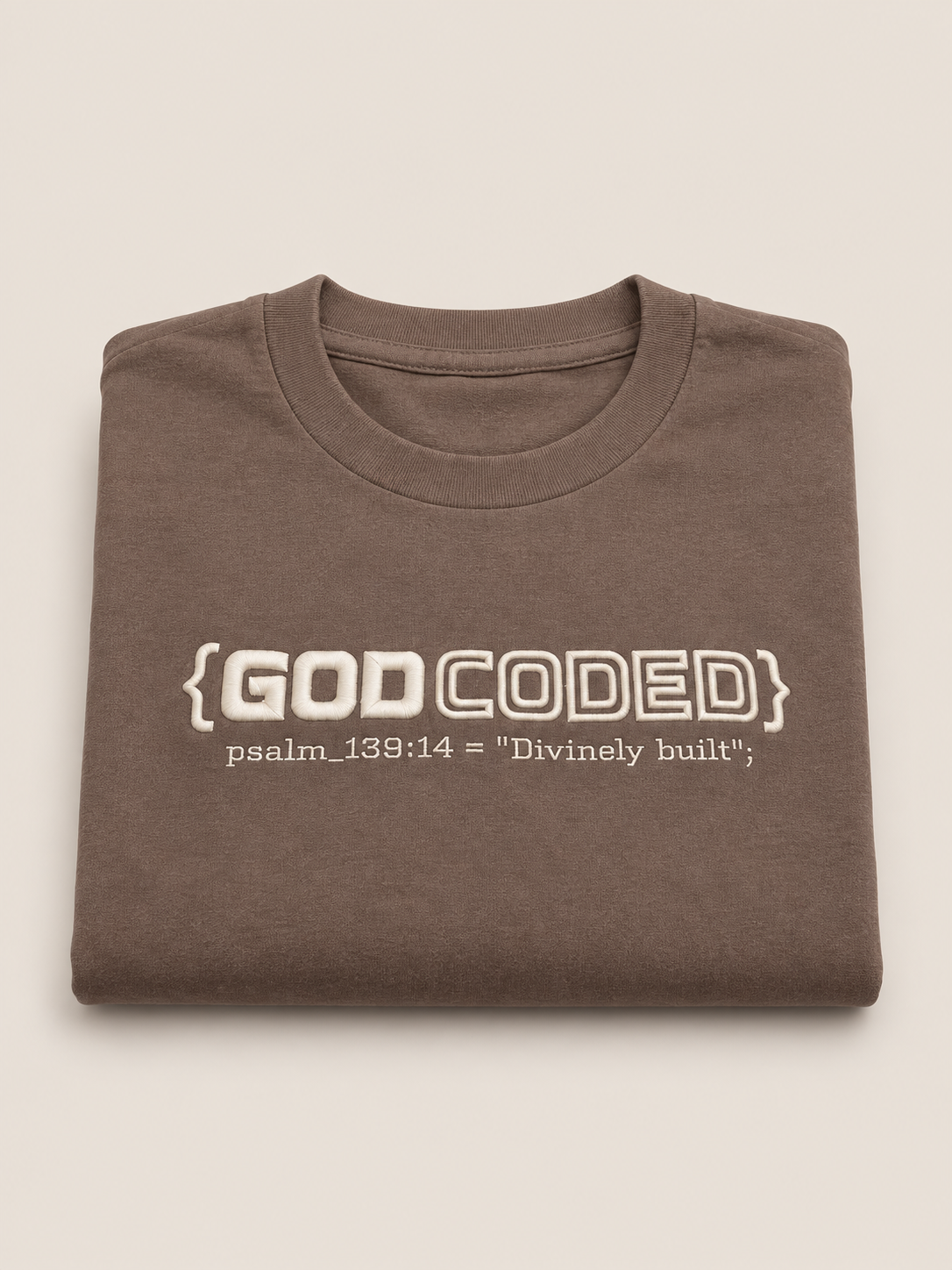 {GOD CODED} EMBROIDED SHORT SLEEVE TEE
