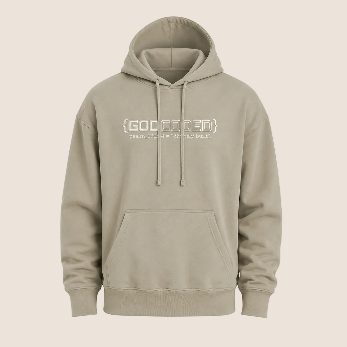 {GOD CODED} EMBROIDERED HOODIE